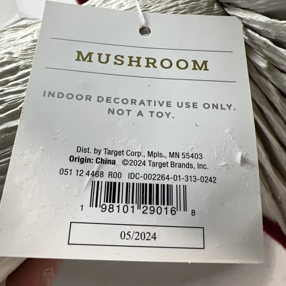 Glittered Wool Felt Mushroom 12